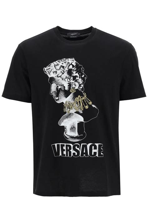 maglietta nera versace|Versace Maglietta intima .